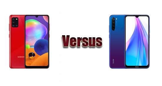 redmi note 10 vs samsung a31