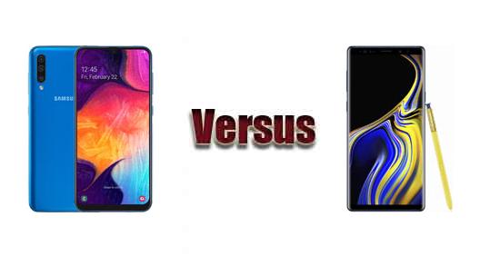 xiaomi note 9 vs samsung a50