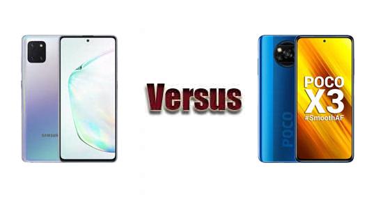 samsung note 10 lite vs poco x3