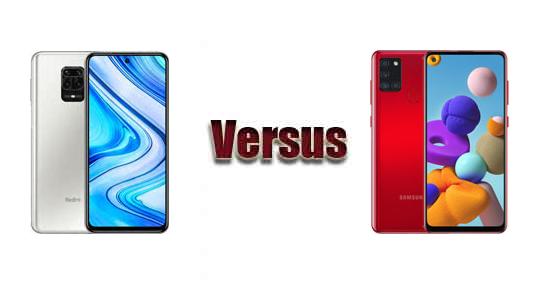 redmi note 9 vs galaxy a21s